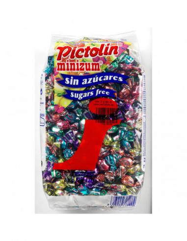 Caramelos de cristal duros PICTOLÍN MINIZUM sabor frutas variadas SIN AZUCAR

La bolsa contiene 1 kg.