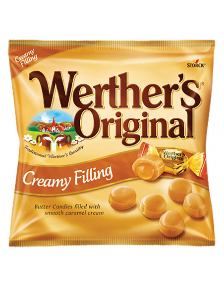 Los Wherther clásicos, rellenos de crema de caramelo.

La bolsa contiene 1 kg.