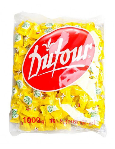 Caramelos duros rellenos de pica soda sabor limón ácido.

La bolsa contiene 1 kg.