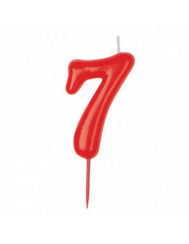 Vela roja número 7