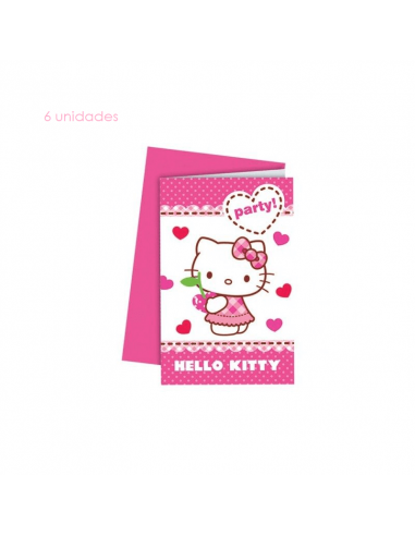 Invitaciones Hello Kitty con sobre 6...