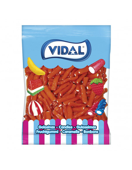 bolsa de 250 unidades de regaliz en forma de tornillo relleno de Vidal