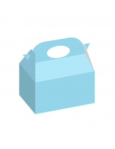 Caja pequeña de cartón azul para chuches – Oomuombo