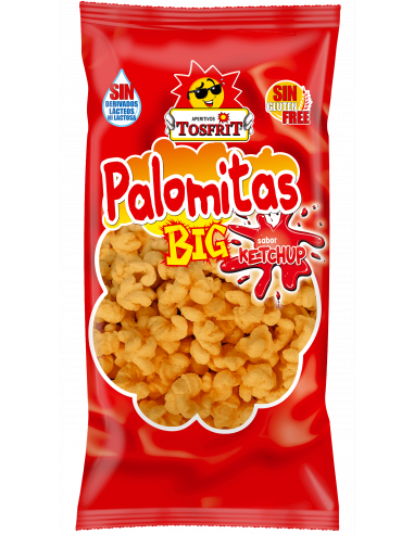 Palomitas de maíz sabor ketchup  Tosfrit

Caja de 25 bolsas de 35 gramos