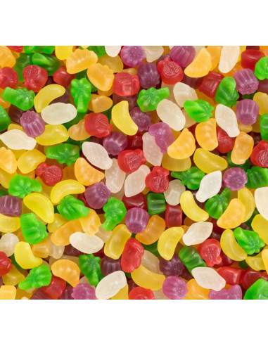 ↣ Gominolas de azúcar Mix Tropical frutas mini (1 kg) - Sin gluten - Haribo