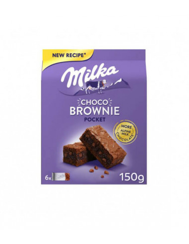 Tierno bizcocho brownie de textura esponjosa con más chocolate y leche de los Alpes

150 gramos
