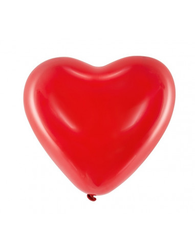 Globos rojos en forma de corazón. Bolsa de 100 uds. 

Medidas: 80 cm de diámetro