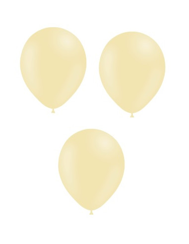 Globos en color amarillo muy suave mate. De la gama Especial Deco de Ballonia

Medidas: 12" - 30cm  

Bolsa de 100 uds.