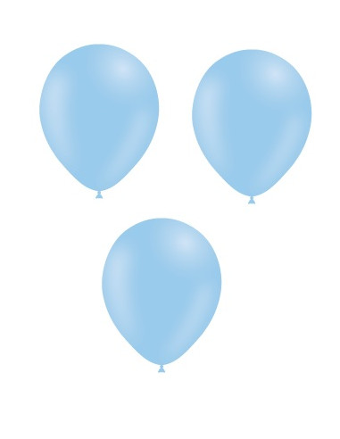 Globos en color azul cielo mate. De la gama Especial Deco de Ballonia

Medidas: 12" - 30cm  

Bolsa de 50 uds.