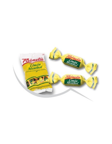 Caramelos Reineta Limón-Mentol. 20 bolsitas de 50 gramos cada una

Alivian la garganta y despejan las vías respiratorias