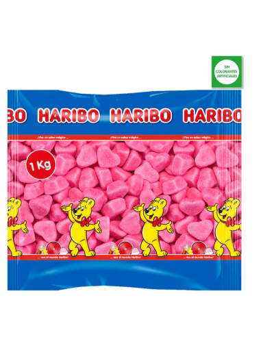 Corazón soft rosa 1kg HARIBO