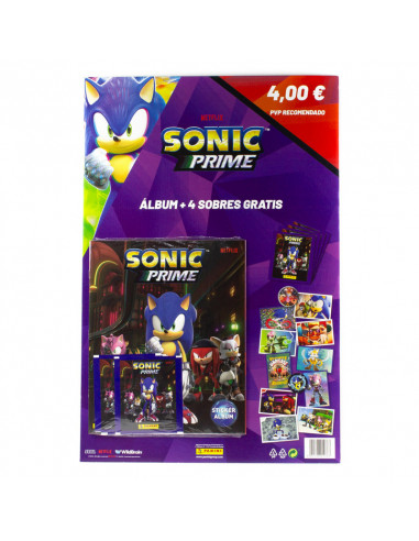 Sonic prime album+sobres PANINI