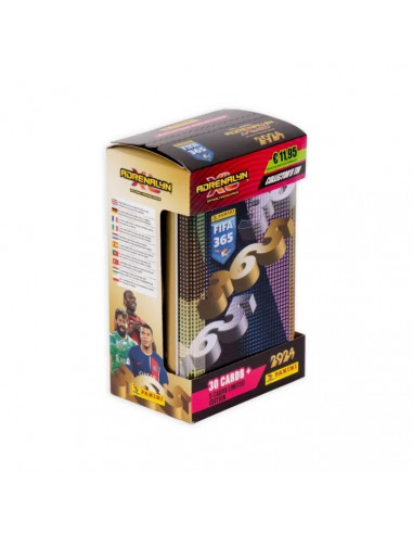 ADRENALYN FIFA 365 TIN BOX PANINI

La Tin Box contiene 30 cartas + 5 de edición limitada