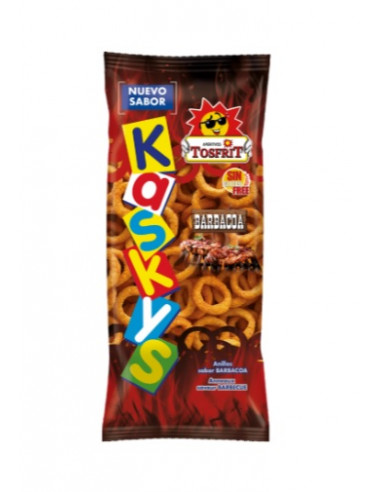 Kaskis sabor barbacoa. Aros de maíz horneados.

10 Bolsas de 100g