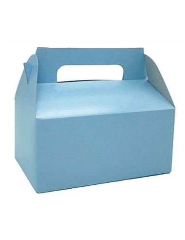 caja de carton azul celeste 25 unidades