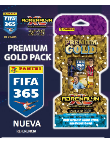 sobre oro colección fifa 365 panini