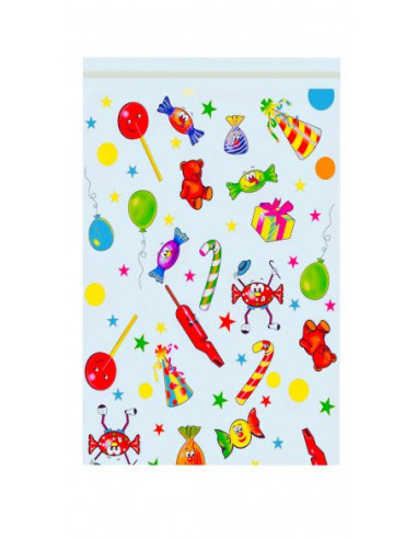 bolsa 20x30cm para chuches con cierre adhesivo