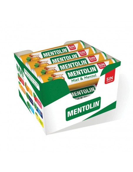 Caramelos Mentolín sabor miel-mentol sin azúcar

12 tubos de 20 gramos